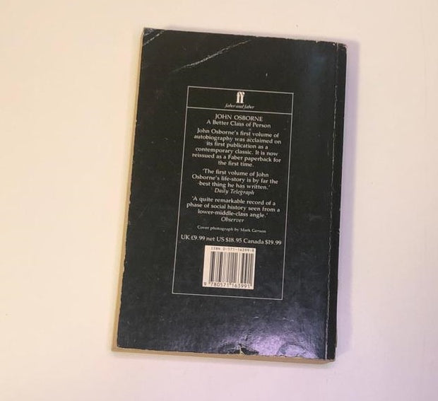 A better class of person: An autobiography Vol 1: 1929 - 1956 - John Osborne