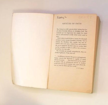 Articles of faith: An epic saga of struggle, seeking and expiation - Ronald Harwood (Rare)