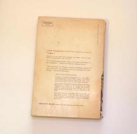 Greek tragedies volume 1 - David Grene and Richmond Lattimore