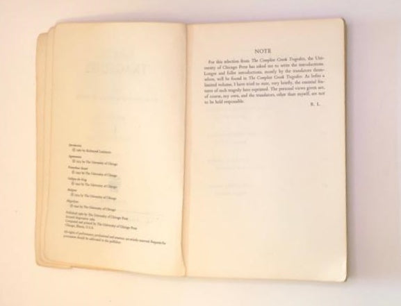 Greek tragedies volume 1 - David Grene and Richmond Lattimore