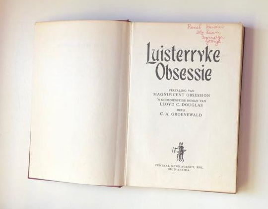 Luisterryke obsessie - Lloyd C. Douglas