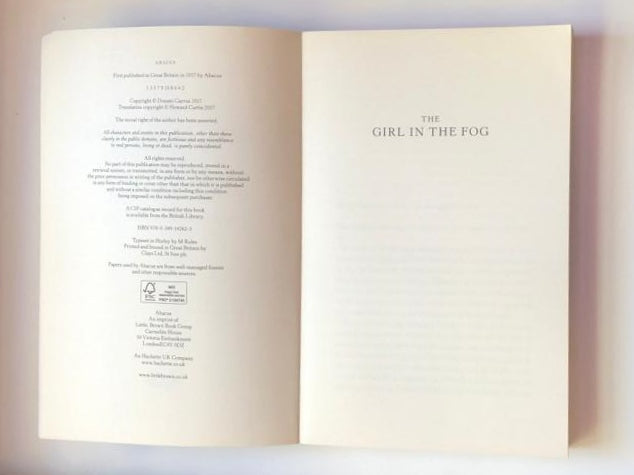 The girl in the fog - Donato Carrisi