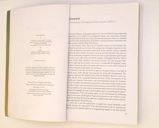 Afrimab: Biosphere reserves in sub-saharan Africa: showcasing sustainable development - Edited by Ruida Pool-Stanvliet and Miguel Clüsener-Godt