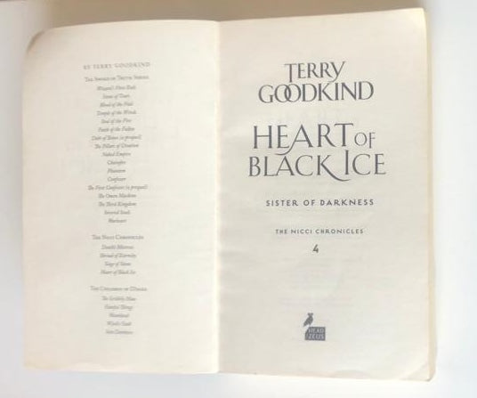 Heart of black ice: Sister of darkness - Terry Goodkind (The Nicci Chronicles #4)