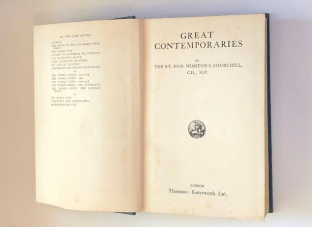 Great contemporaries - Winston S. Churchill
