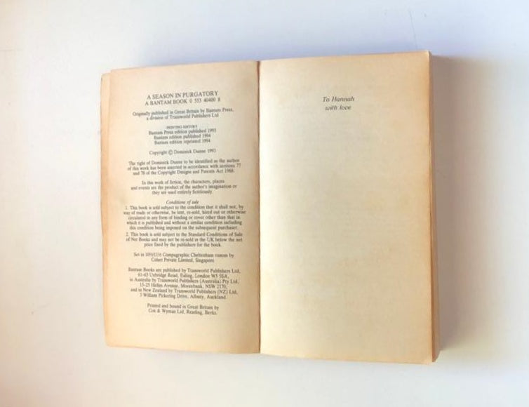 A season in purgatory - Dominick Dunne