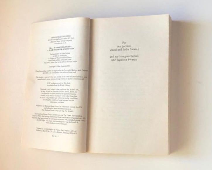 Slumdog millionaire - Vikas Swarup