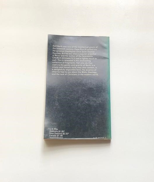 Fragments grave and gray - Karl Barth