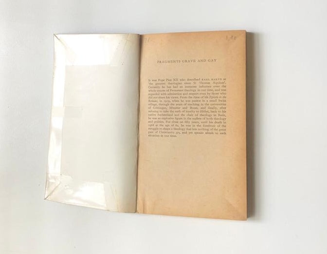 Fragments grave and gray - Karl Barth