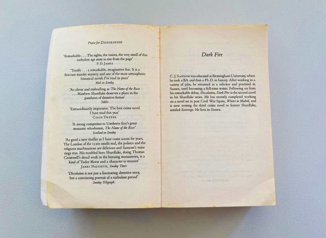 Dark fire - C.J. Sansom