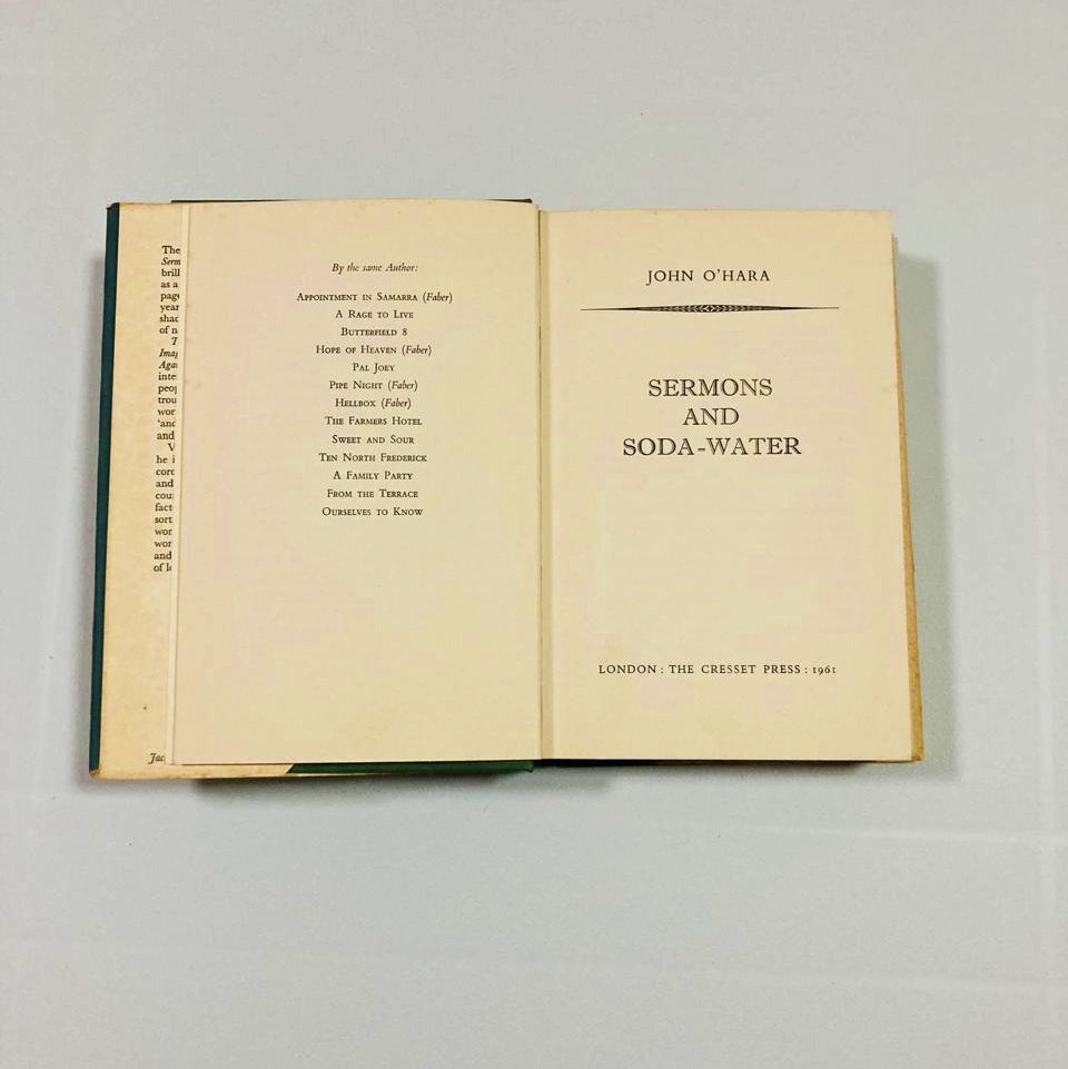 Sermons and sodawater - John O'Hara