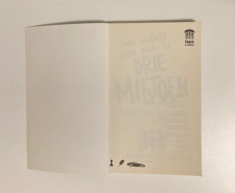 Wat Werner doen met sy drie miljoen - Tertius Janse van Rensburg (First edition)