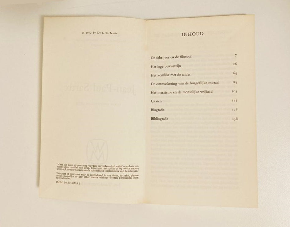 Sartre - dr. L.W. Nauta