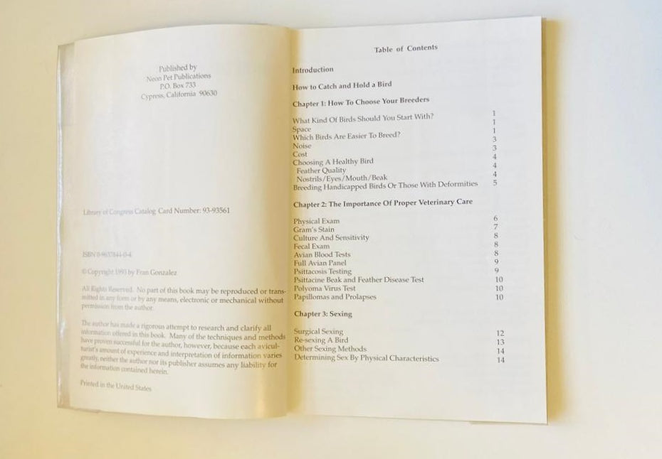 Breeding exotic birds: A beginner's guide - Fran Gonzalez