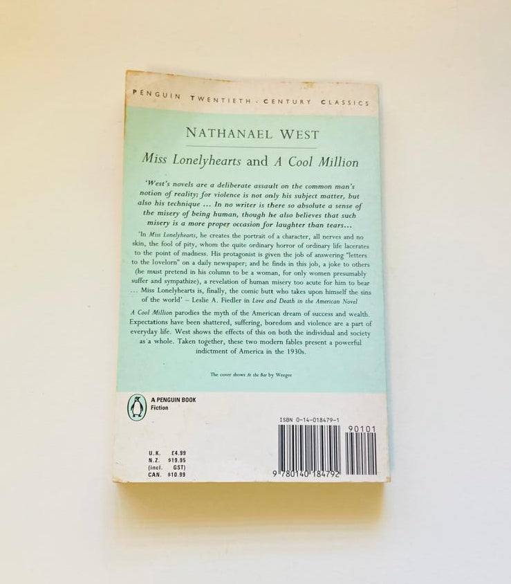 Miss Lonelyhearts and a cool million - Nathanael West