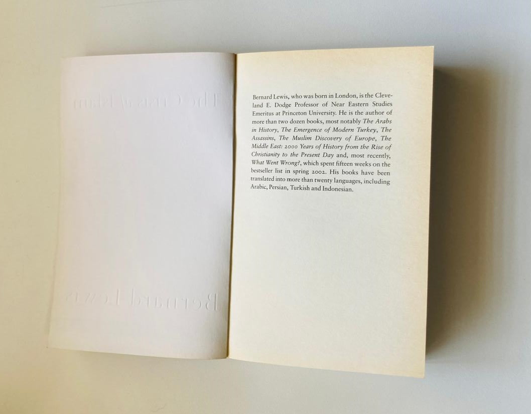 The crisis of Islam: Holy war and unholy terror - Bernard Lewis
