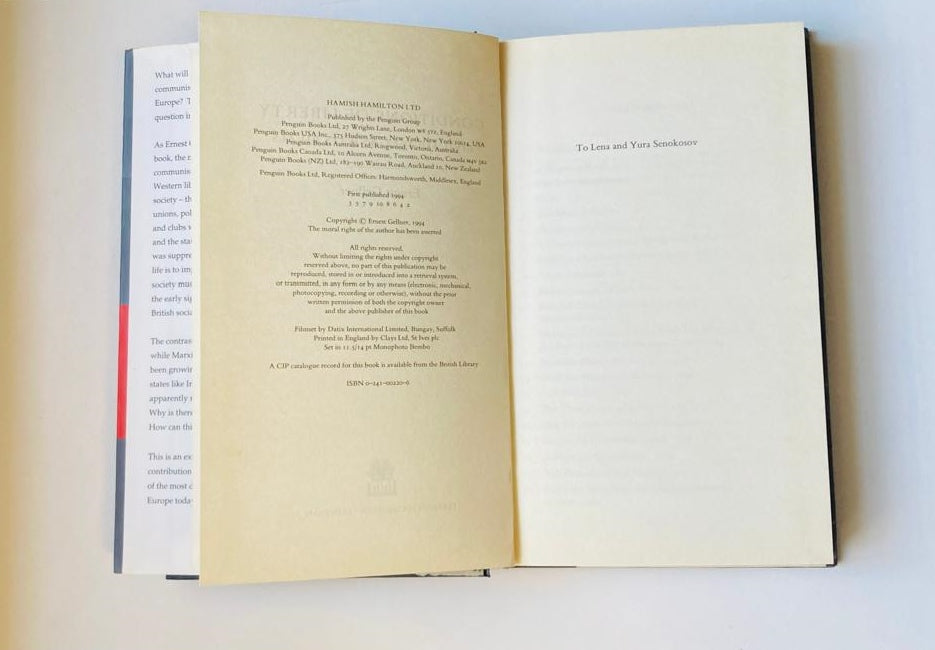 Conditions of liberty: Civil society and its rivals - Ernest Gellner