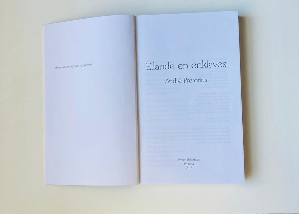 Eilande en enklaves - André Pretorius (First edition)
