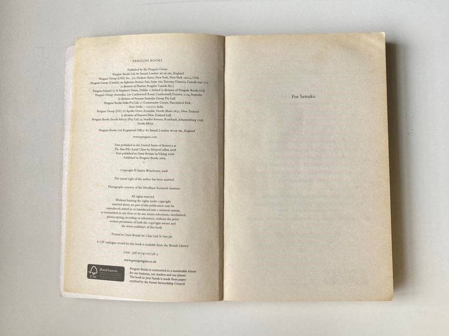 Bomb, book & compass: Joseph Needham and the great secrets of China - Simon Winchester