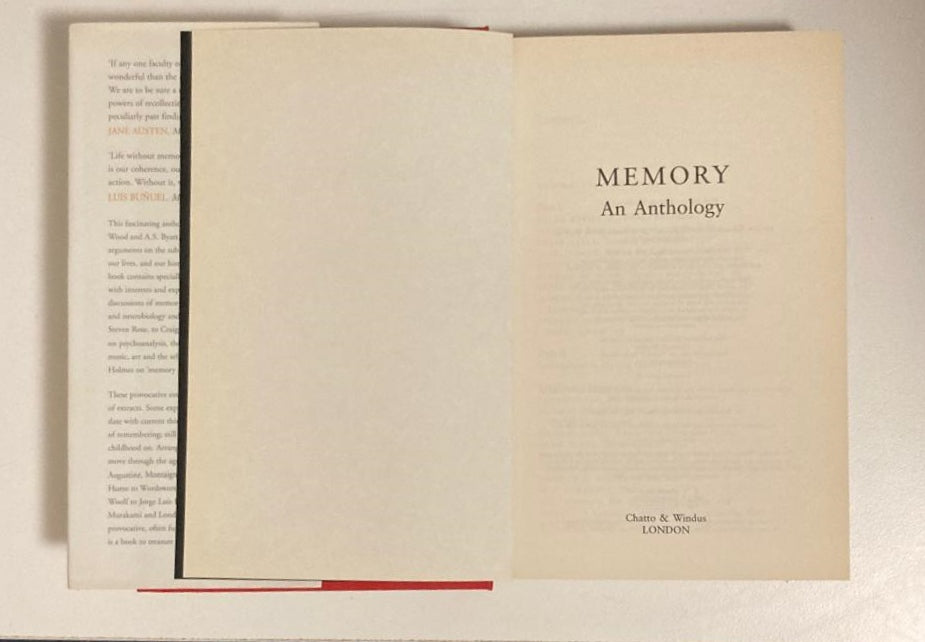 Memory: An anthology - Harriet Harvey Wood & A.S. Byatt