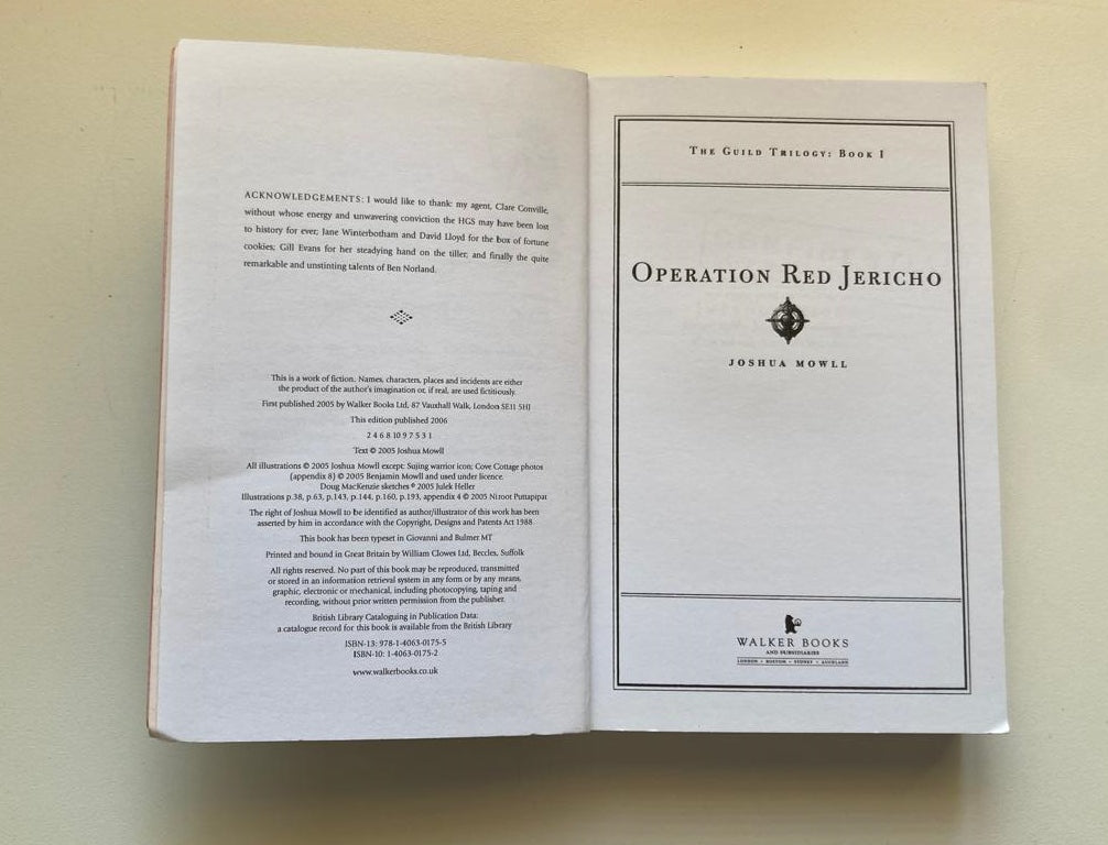 Operation Red Jericho - Joshua Mowll (The Guild of Specialists #1)