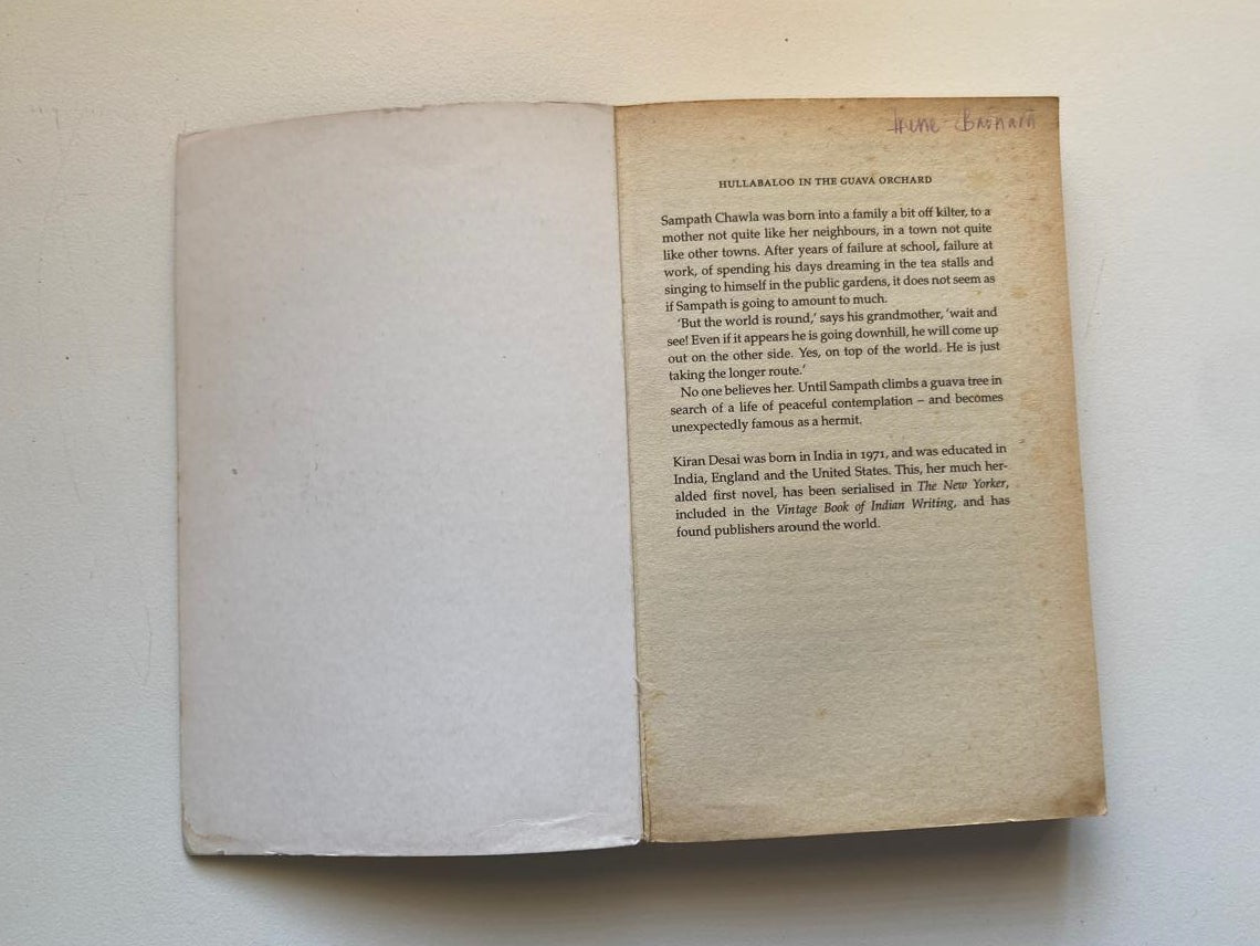 Hullaboo  in the guava orchard - Kiran Desai