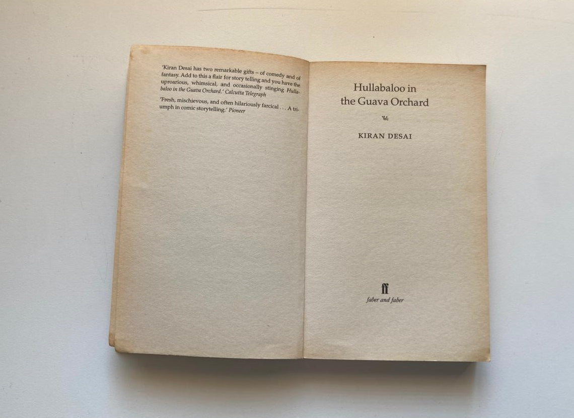 Hullaboo  in the guava orchard - Kiran Desai