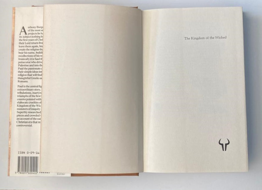 The kingdom of the wicked - Anthony Burgess