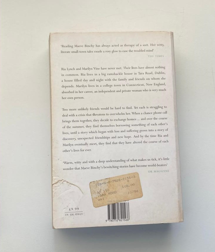 Tara Road - Maeve Binchy