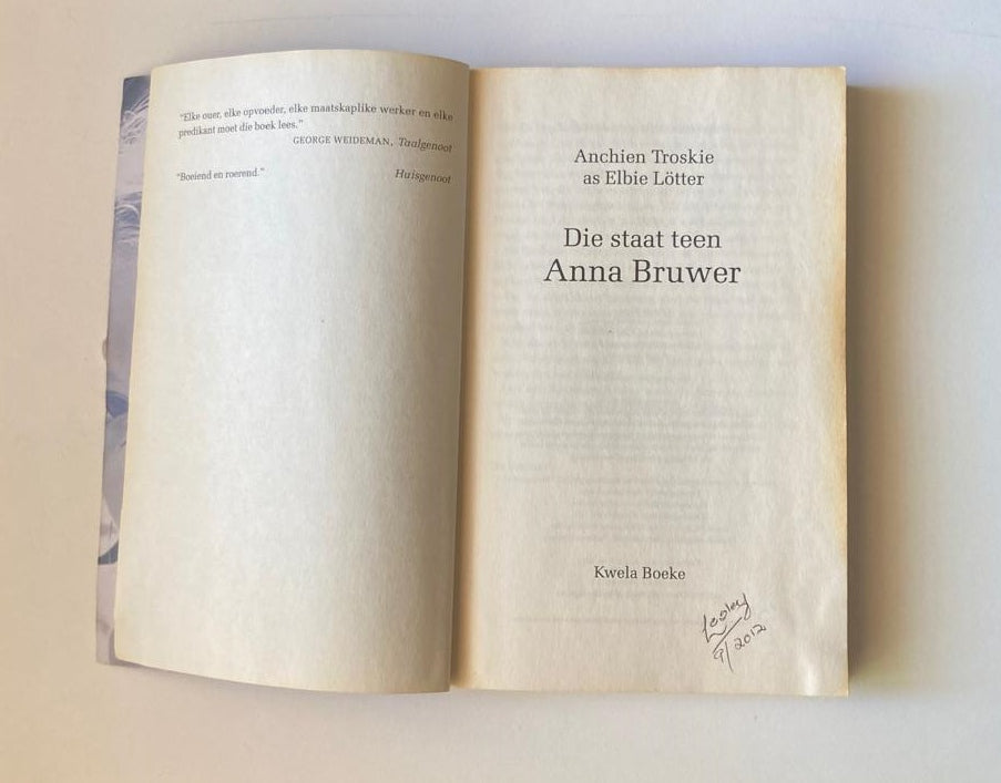 Die staat teen Anna Bruwer - Anchien Troskie as Elbie Lötter