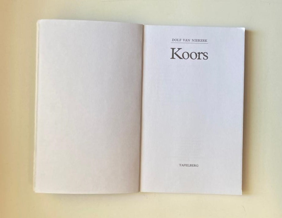 Koors - Dolf van Niekerk (First edition)