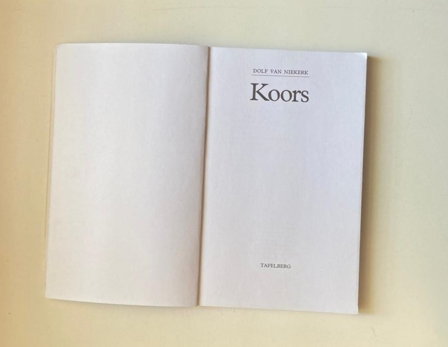 Koors - Dolf van Niekerk (First edition)