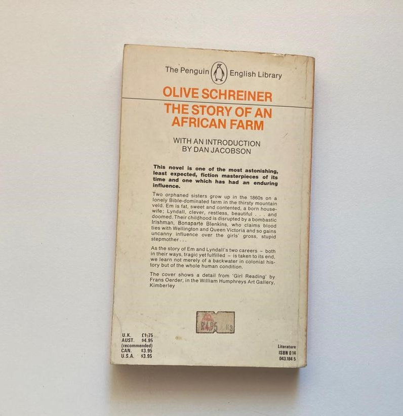 The story of an African farm - Olive Schreiner