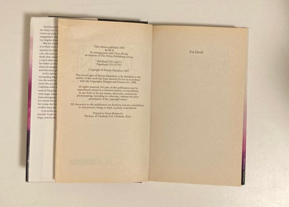 The jasmine trade - Denise Hamilton (Eve Diamond Mystery #1)