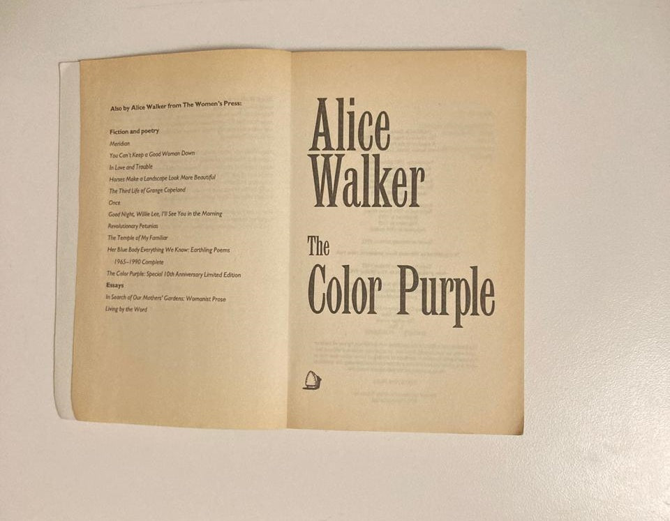 The colour purple - Alice Walker