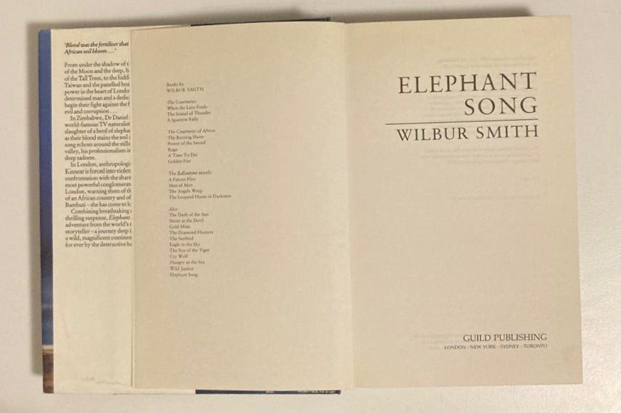 Elephant song - Wilbur Smith