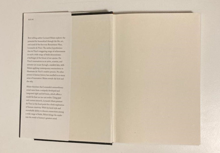 Leonardo's brain: Understanding Da Vinci's creative genius - Leonardo Shlain (First edition)
