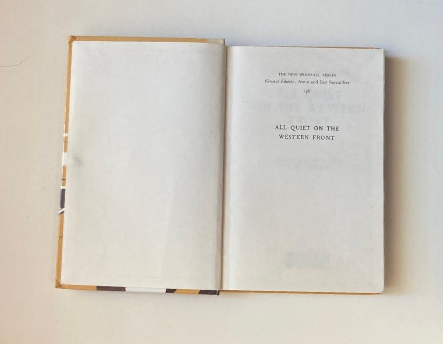 All quiet on the western front - Erich Maria Remarque