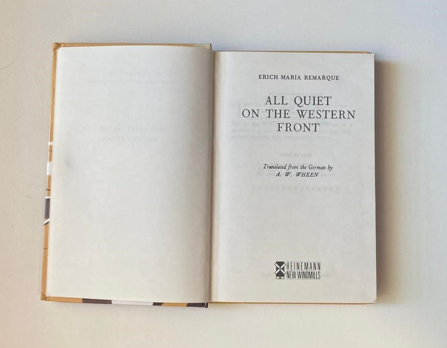 All quiet on the western front - Erich Maria Remarque