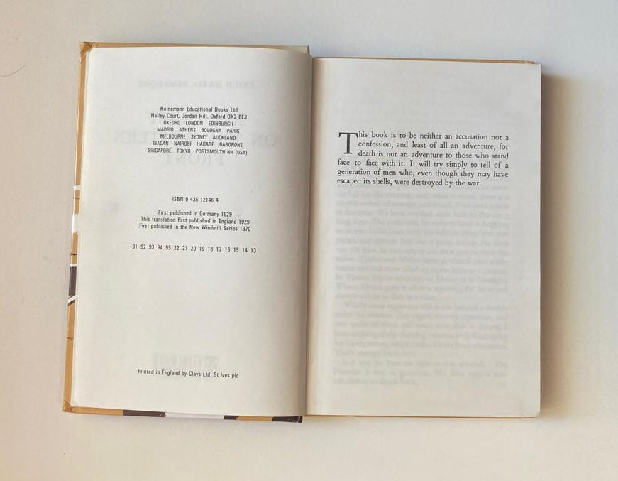 All quiet on the western front - Erich Maria Remarque