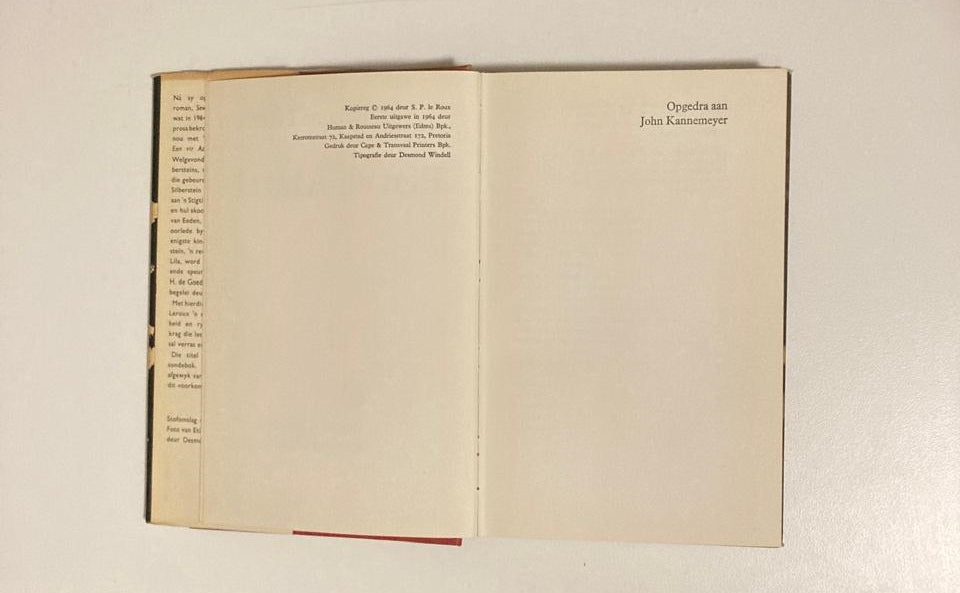 Een vir Azazel - Etienne Leroux (First edition)