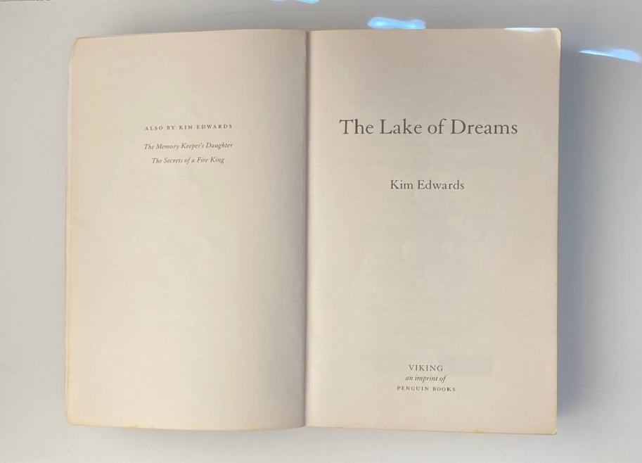 The lake of dreams - Kim Edwards