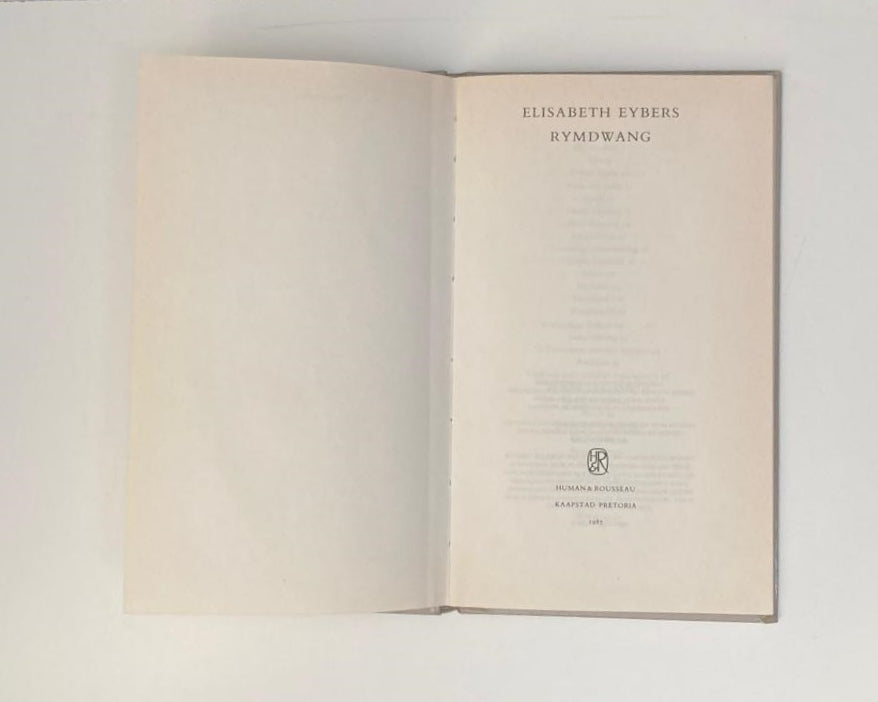 Rymdwang - Elisabeth Eybers (First edition)