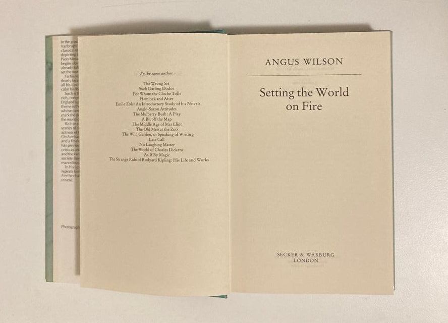 Setting the world on fire - Angus Wilson
