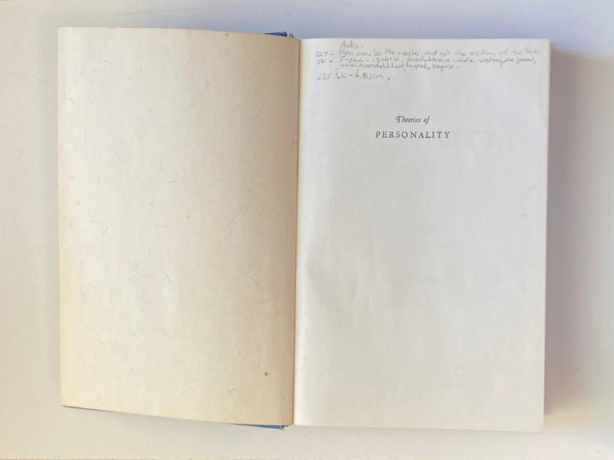 Theories of personality - Calvin S. Hall & Gardner Lindzey