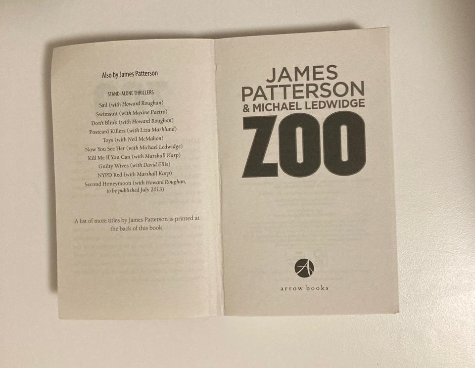 Zoo - James Patterson (Zoo #1)