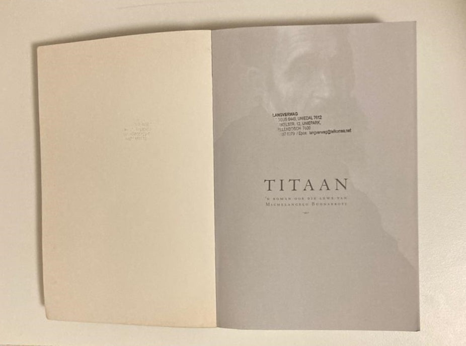 Titaan - Karel Schoeman (First edition)