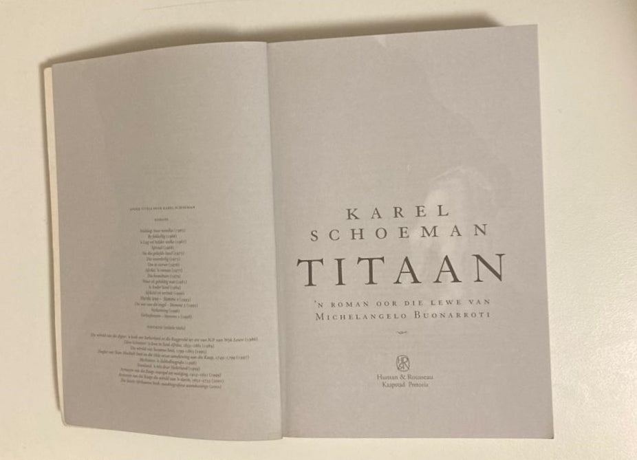 Titaan - Karel Schoeman (First edition)