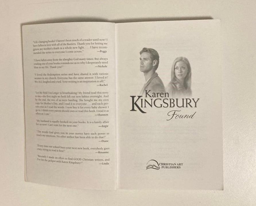 Found - Karen Kingsbury (Firstborn #3)
