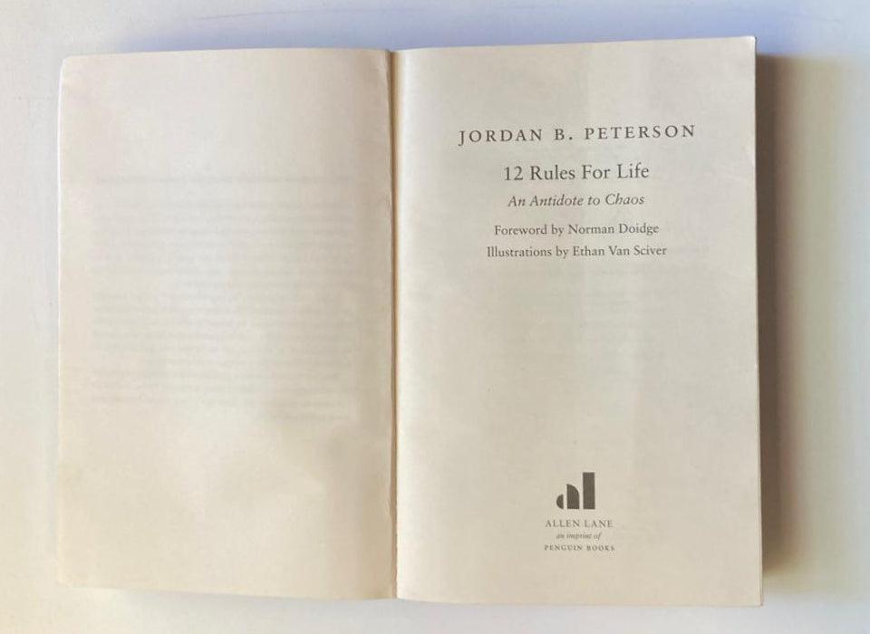 12 rules for life: An antidote to chaos - Jordan B. Peterson